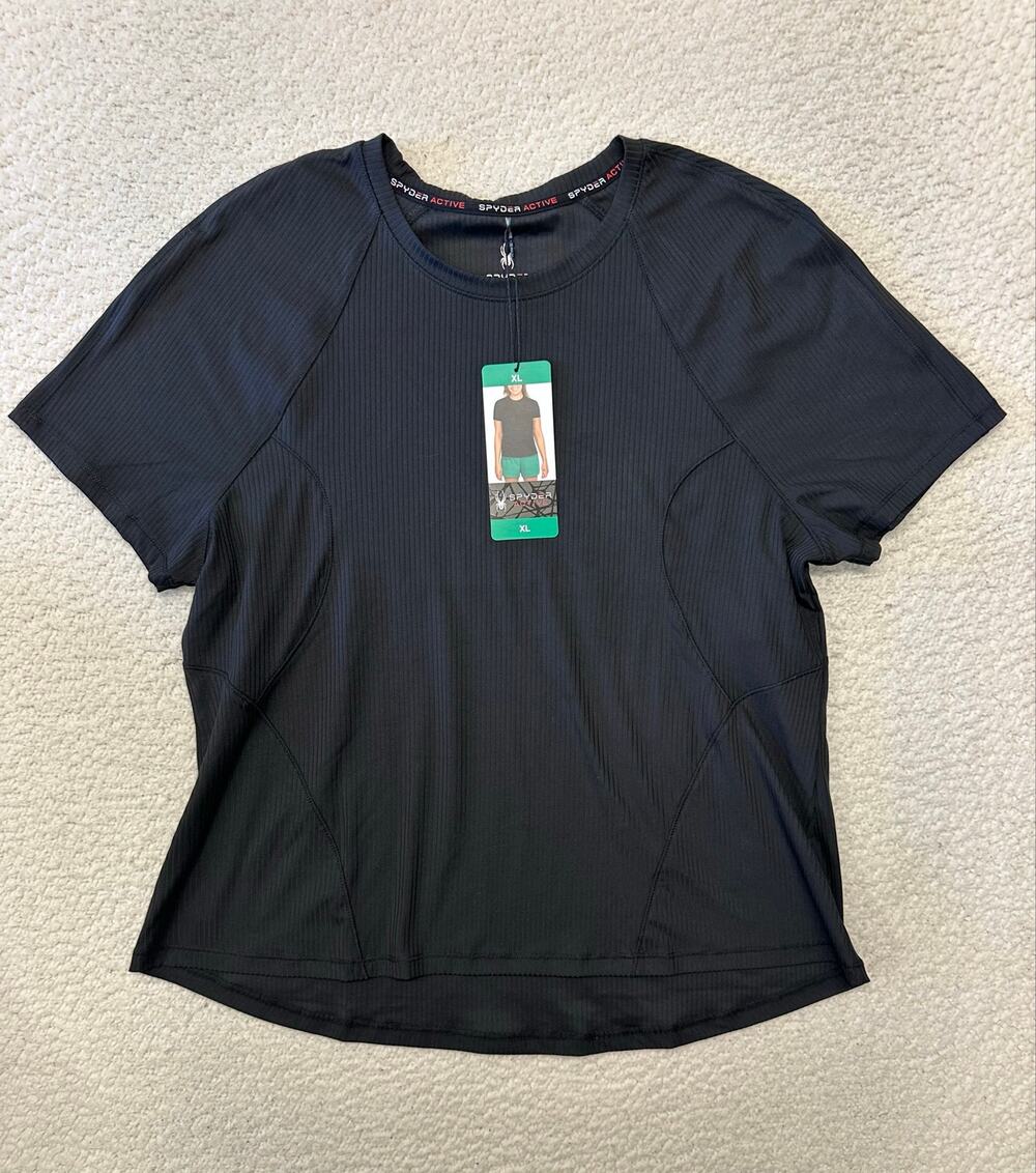 NWT* Spyder Womens Active Short Sleeve Shirt Size XL